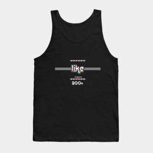 Like 2000 ColorGroove Retro-Rainbow-Tube nostalgia (wf) Tank Top